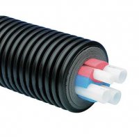 Труба теплоизолированная Ecoflex Quattro  2*32 PN6 + 2*25 PN10    D=175мм