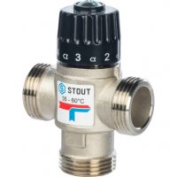Термостатический смесительный клапан для систем отопления и ГВС 1" НР 35-60